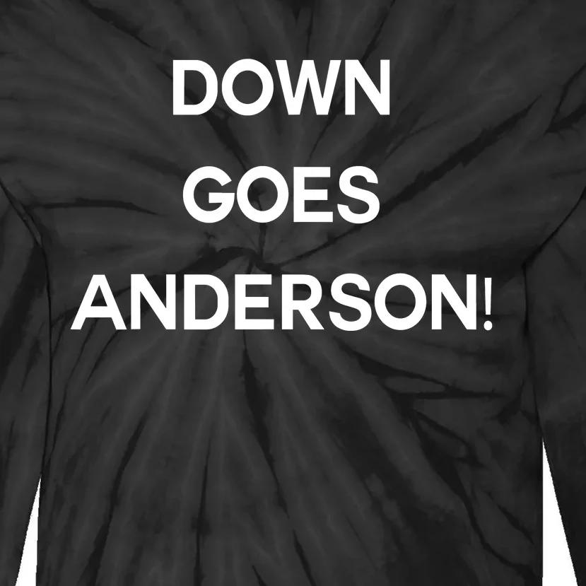 Down Goes Anderson Tie-Dye Long Sleeve Shirt