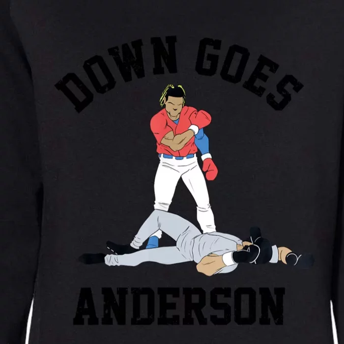 Down Goes Anderson Womens California Wash Sweatshirt