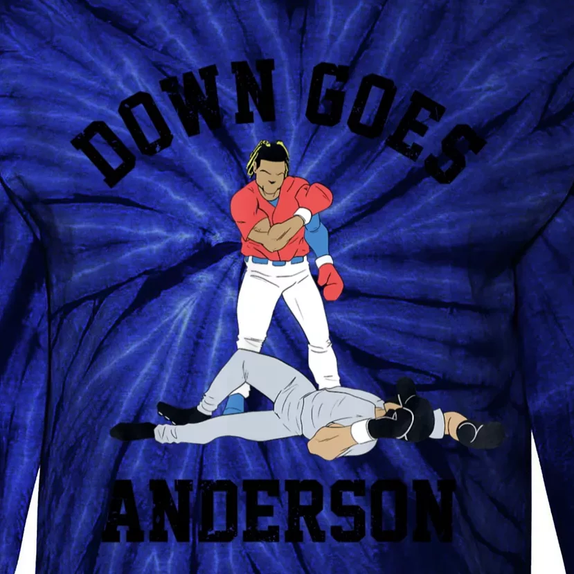 Down Goes Anderson Tie-Dye Long Sleeve Shirt