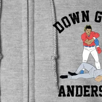 Down Goes Anderson Full Zip Hoodie