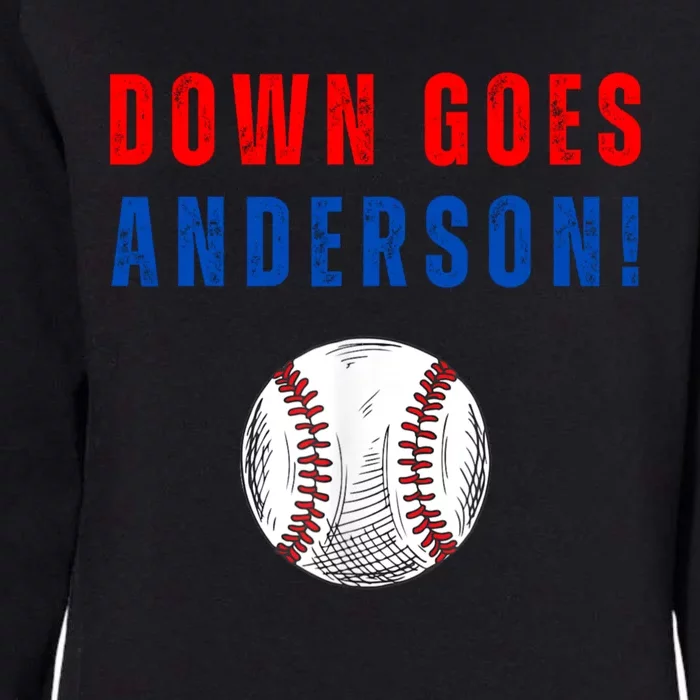 Down Goes Anderson Womens California Wash Sweatshirt