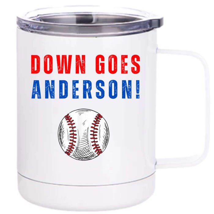 Down Goes Anderson Front & Back 12oz Stainless Steel Tumbler Cup