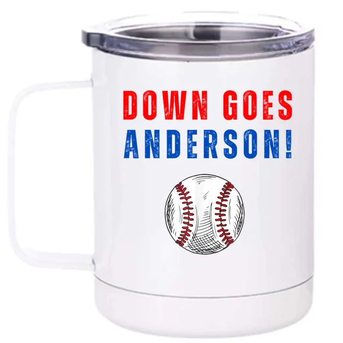 Down Goes Anderson Front & Back 12oz Stainless Steel Tumbler Cup