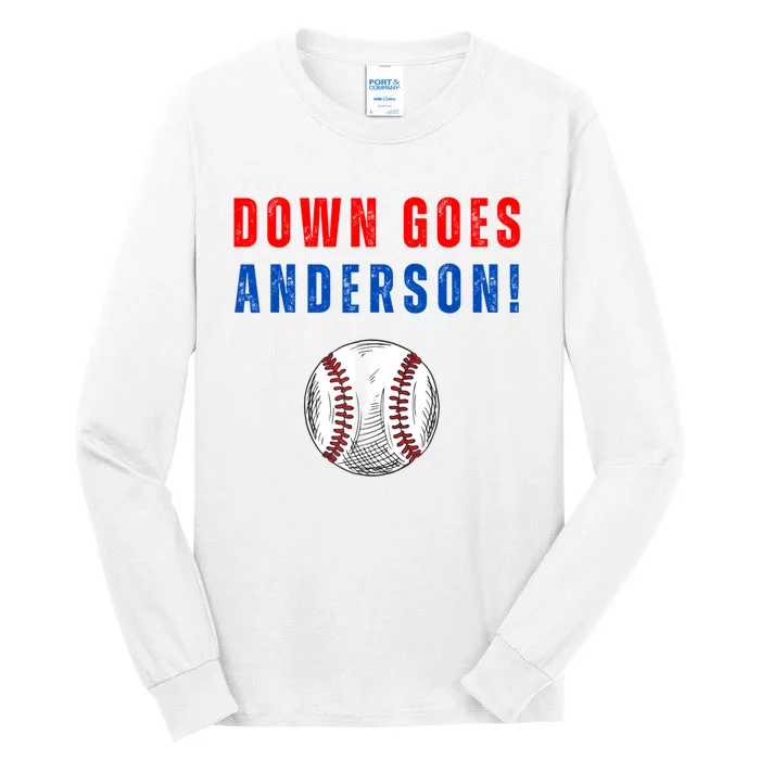 Down Goes Anderson Tall Long Sleeve T-Shirt