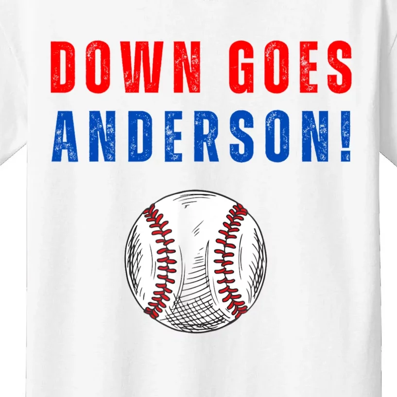 Down Goes Anderson Kids T-Shirt