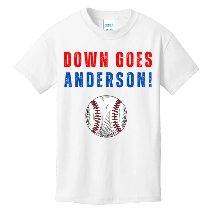 Down Goes Anderson Kids T-Shirt