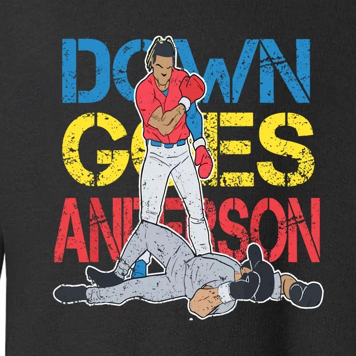 Down Goes Anderson Toddler Sweatshirt