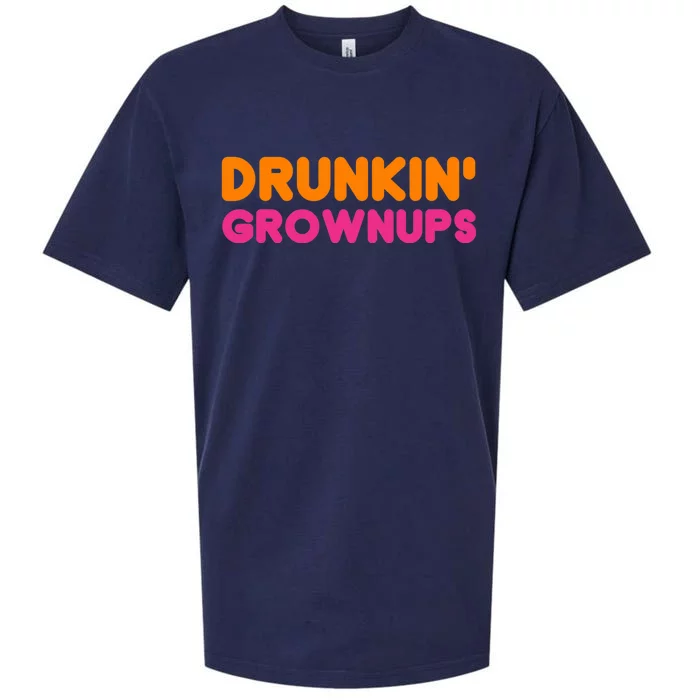 Drunkin' Grownups Adult Party Sarcastic Funny Humor Sueded Cloud Jersey T-Shirt