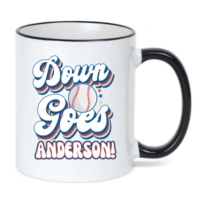 Down Goes Anderson Black Color Changing Mug