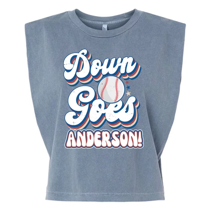 Down Goes Anderson Garment-Dyed Women's Muscle Tee