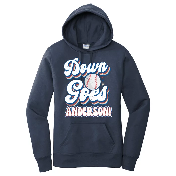 Down Goes Anderson Women's Pullover Hoodie