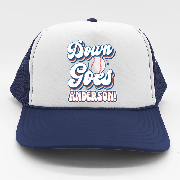 Down Goes Anderson Trucker Hat