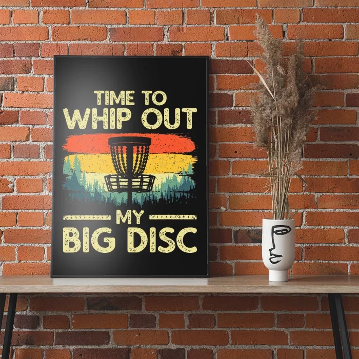 Disc Golf Art For Women Flying Disc Sport Players Poster