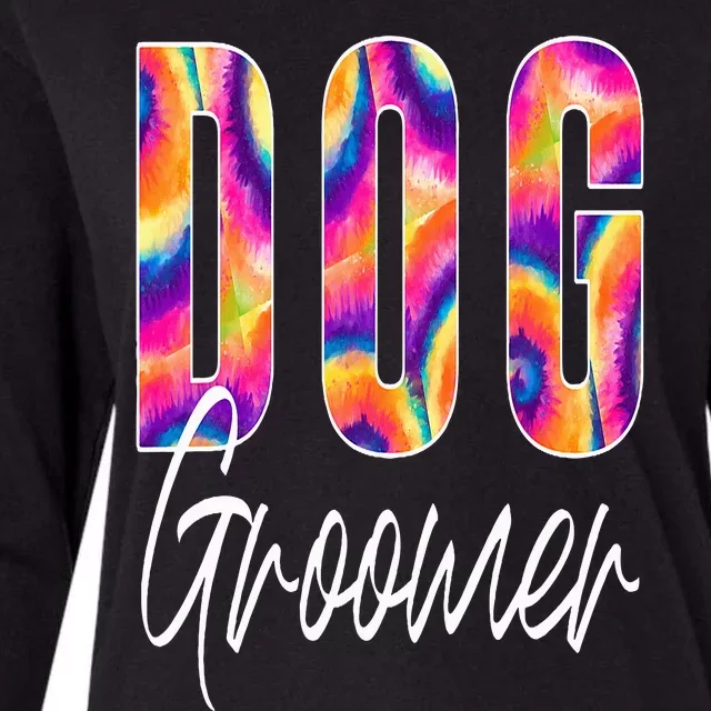 Dog Groomer Appreciation Womens Cotton Relaxed Long Sleeve T-Shirt