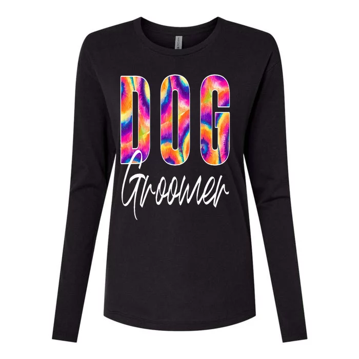 Dog Groomer Appreciation Womens Cotton Relaxed Long Sleeve T-Shirt