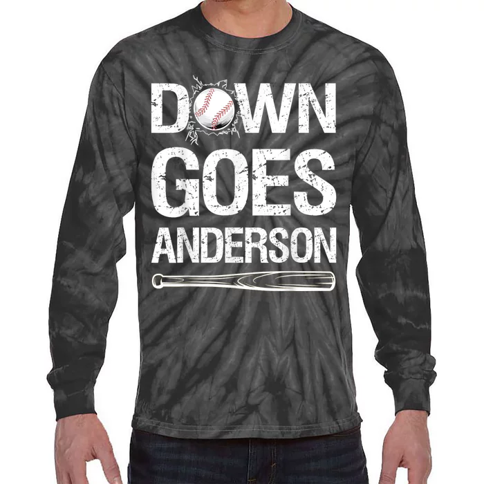 Down Goes Anderson Tie-Dye Long Sleeve Shirt