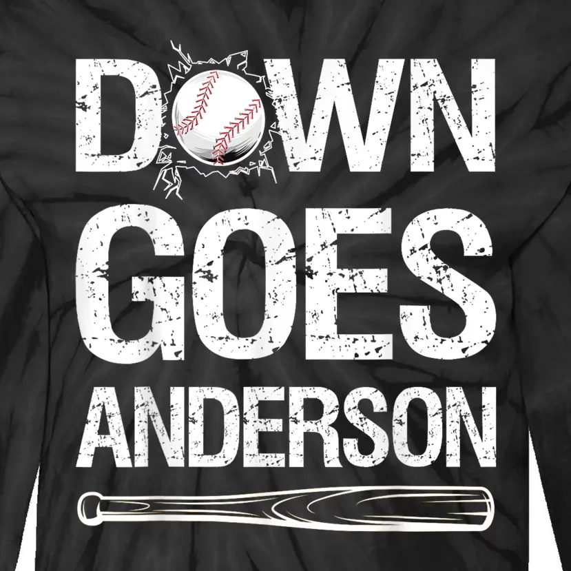 Down Goes Anderson Tie-Dye Long Sleeve Shirt