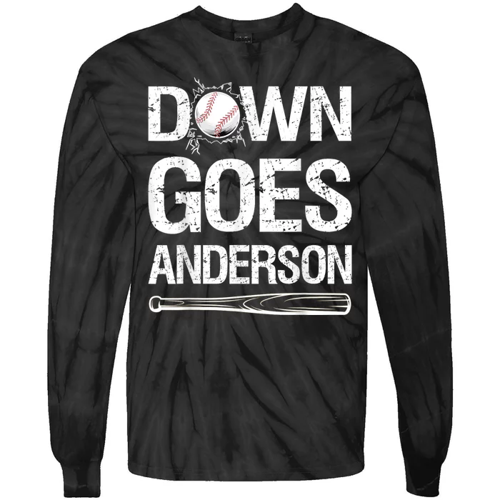 Down Goes Anderson Tie-Dye Long Sleeve Shirt