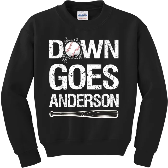 Down Goes Anderson Kids Sweatshirt