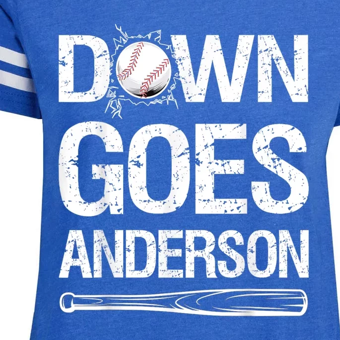 Down Goes Anderson Enza Ladies Jersey Football T-Shirt