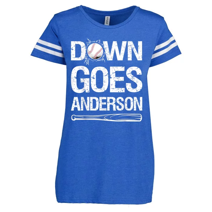 Down Goes Anderson Enza Ladies Jersey Football T-Shirt