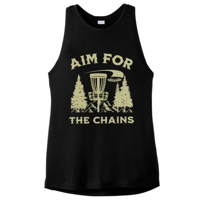 Disc Golf Aim For The Chains IV Ladies Tri-Blend Wicking Tank