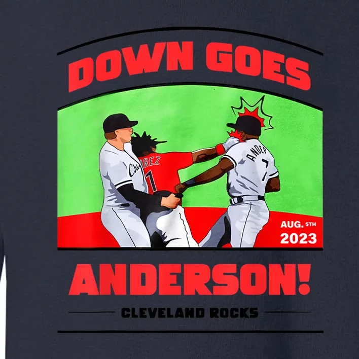 Down Goes Anderson Toddler Sweatshirt