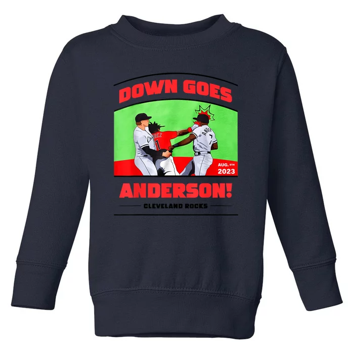 Down Goes Anderson Toddler Sweatshirt