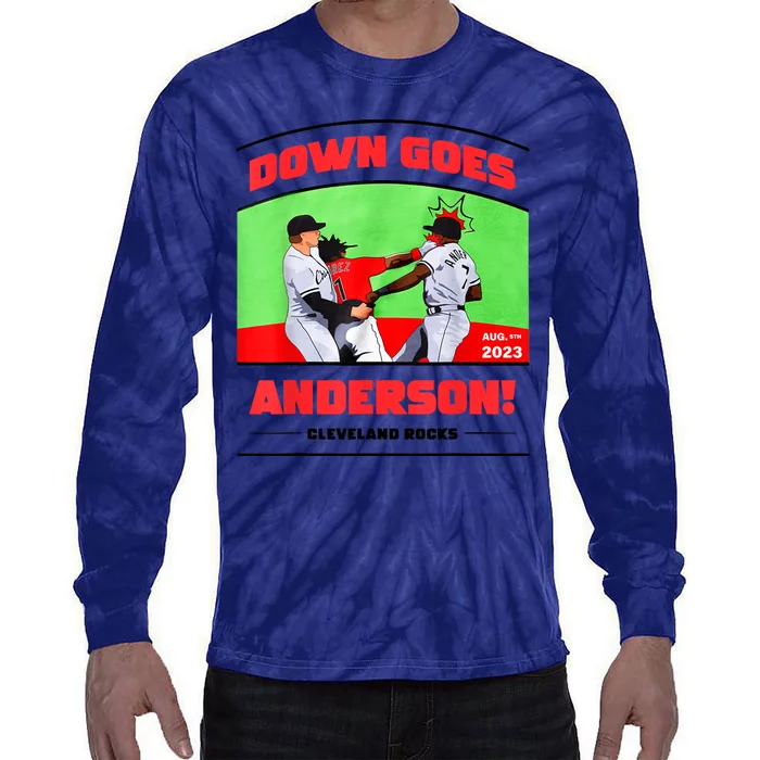 Down Goes Anderson Tie-Dye Long Sleeve Shirt