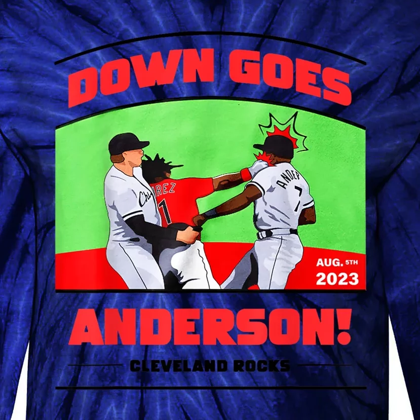 Down Goes Anderson Tie-Dye Long Sleeve Shirt