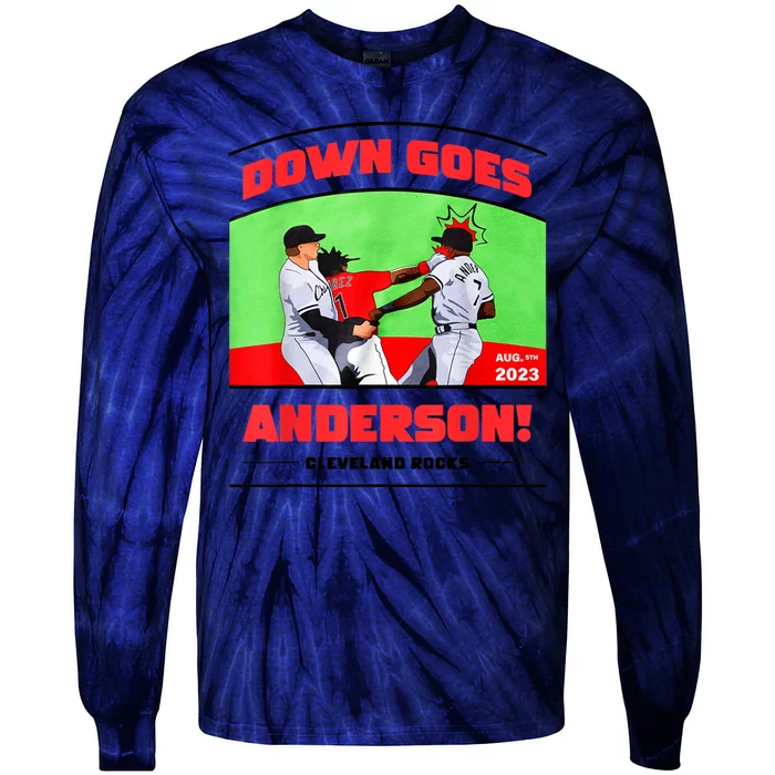 Down Goes Anderson Tie-Dye Long Sleeve Shirt