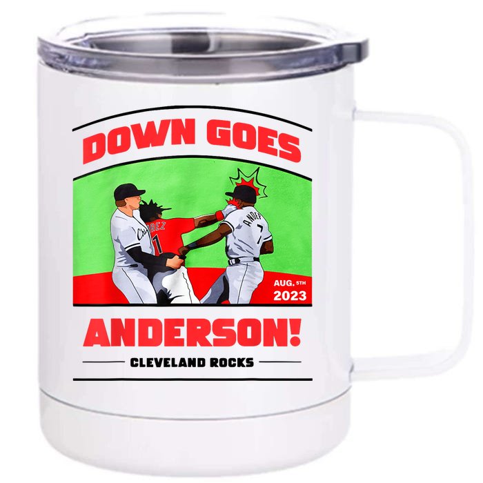 Down Goes Anderson Front & Back 12oz Stainless Steel Tumbler Cup