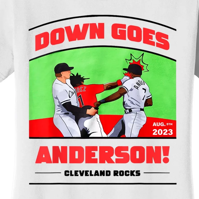 Down Goes Anderson Women's T-Shirt