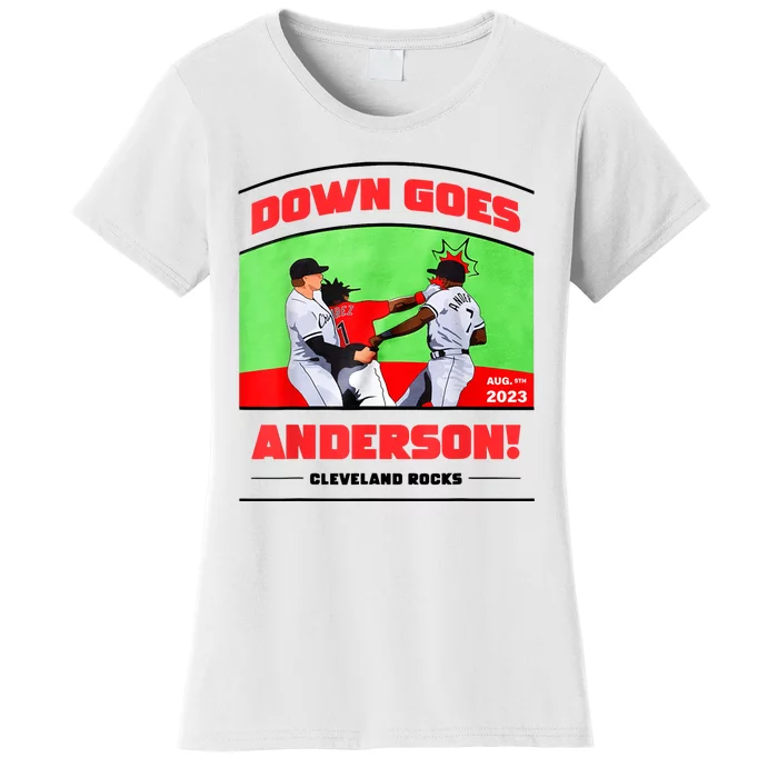 Down Goes Anderson Women's T-Shirt