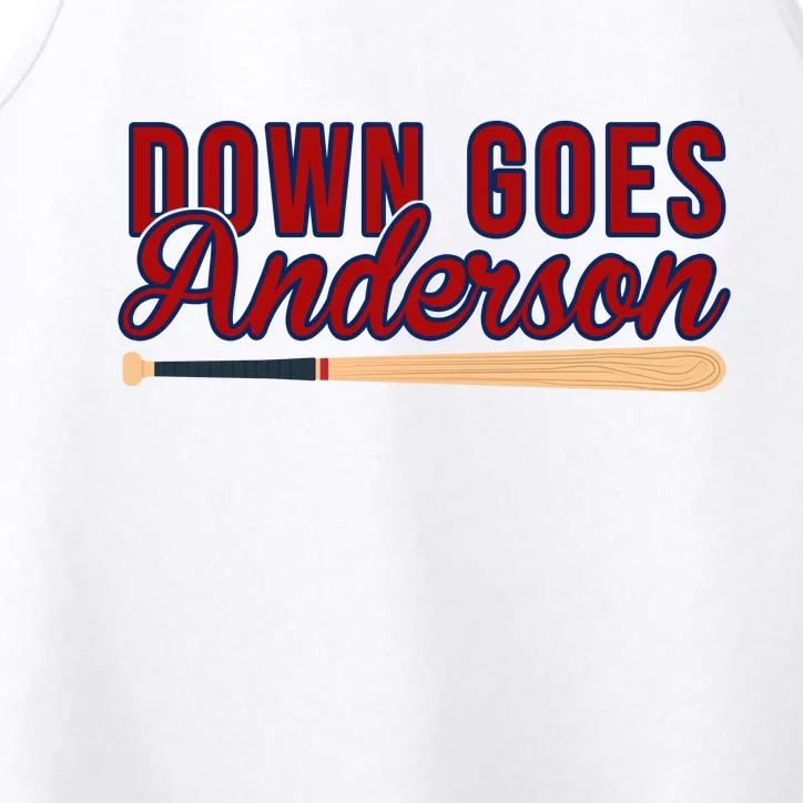 Down Goes Anderson Baseball Bat Performance Tank