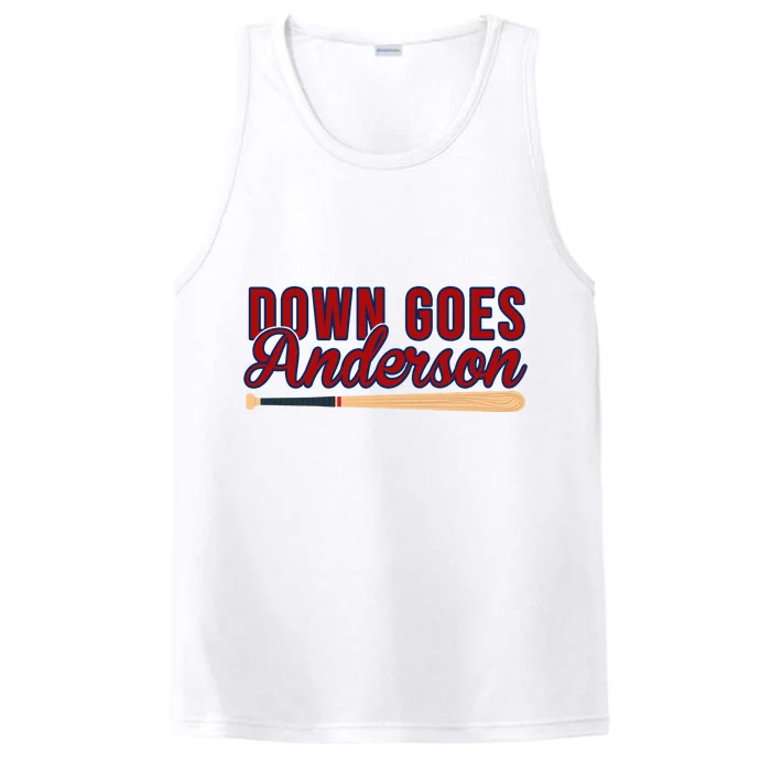 Down Goes Anderson Baseball Bat Performance Tank