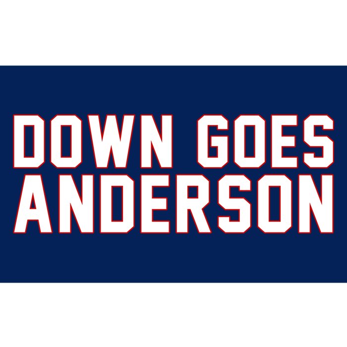 Down Goes Anderson Baseball Cleveland Vs Chicago Bumper Sticker