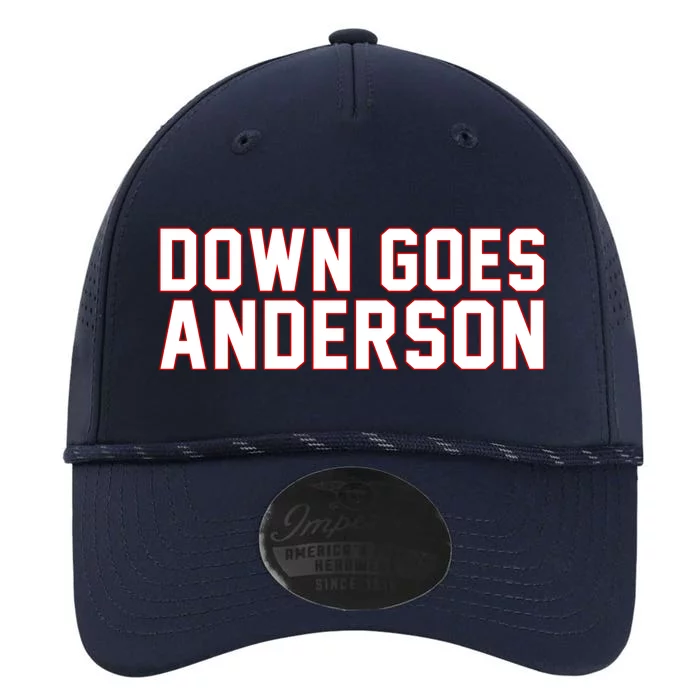 Down Goes Anderson Baseball Cleveland Vs Chicago Performance The Dyno Cap