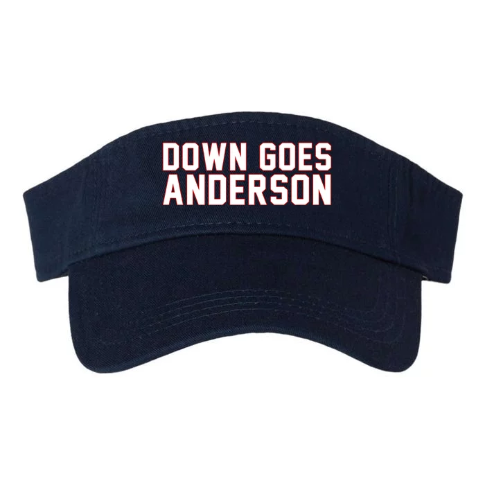 Down Goes Anderson Baseball Cleveland Vs Chicago Valucap Bio-Washed Visor