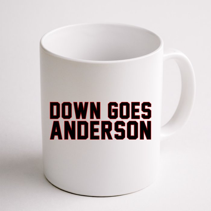 Down Goes Anderson Baseball Cleveland Vs Chicago Front & Back Coffee Mug