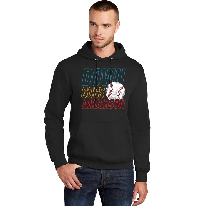 Down Goes Anderson Baseball Cleveland Chicago Fight Hoodie