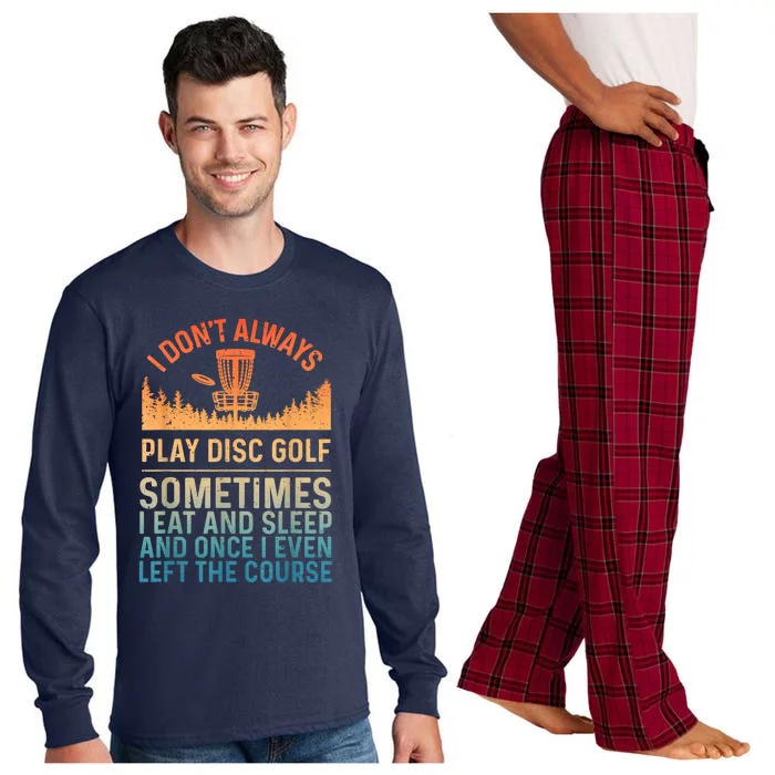 Disc Golf Art Disc Golf Player Disc Golfer Long Sleeve Pajama Set