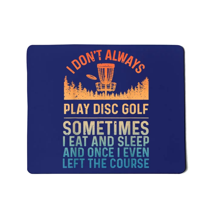 Disc Golf Art Disc Golf Player Disc Golfer Mousepad