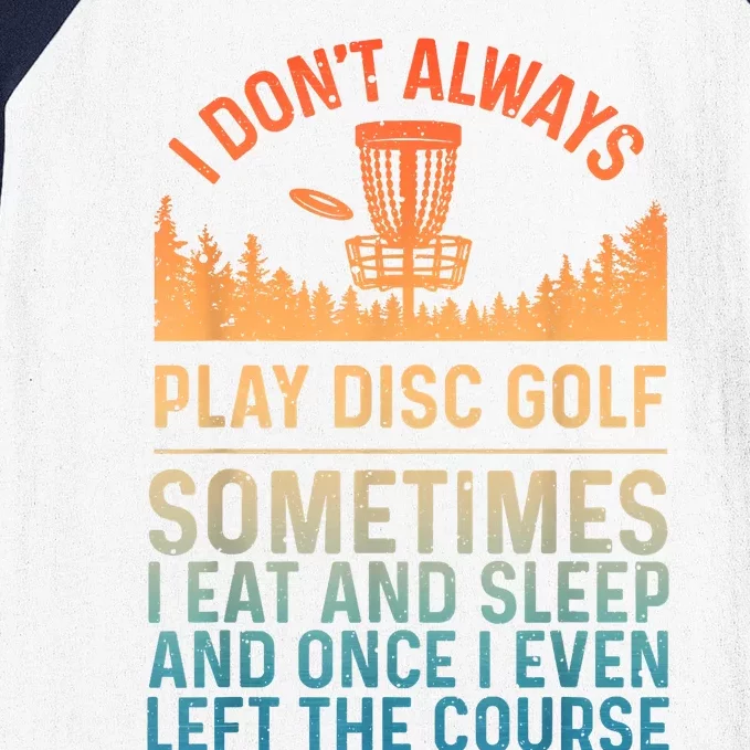 Disc Golf Art Disc Golf Player Disc Golfer Baseball Sleeve Shirt