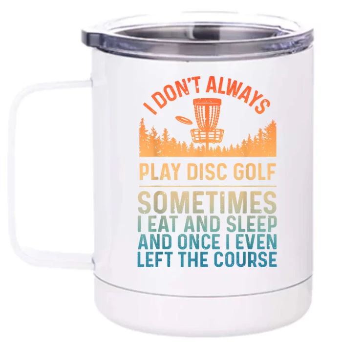 Disc Golf Art Disc Golf Player Disc Golfer Front & Back 12oz Stainless Steel Tumbler Cup