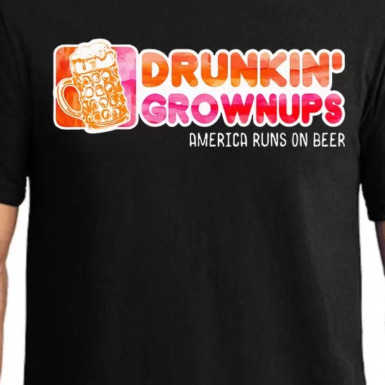 Drunken Grownups American Dad Run On Beer Pajama Set