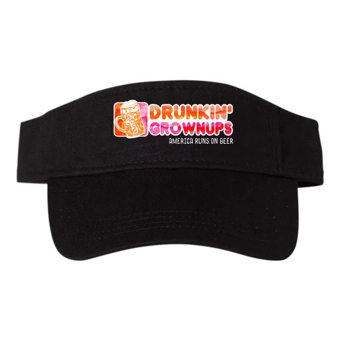 Drunken Grownups American Dad Run On Beer Valucap Bio-Washed Visor