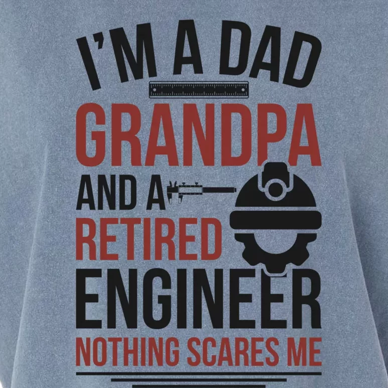 Dad Grandpa And Retired Engineer Retiret Funny Gift Garment-Dyed Women's Muscle Tee