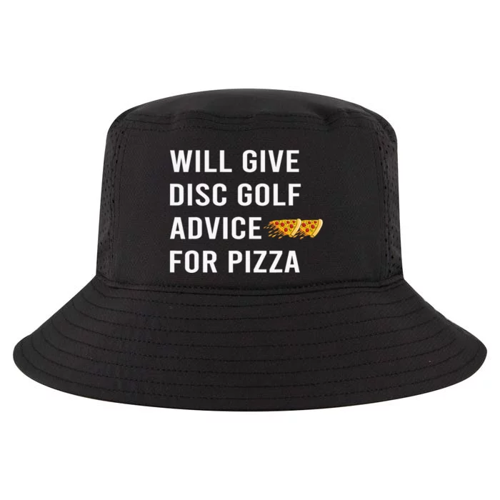 Disc Golf Advice For Pizza Frisbee Golfing Funny Cool Comfort Performance Bucket Hat