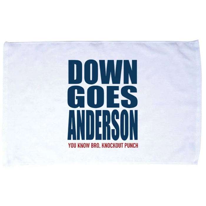 Down Goes Anderson Jose Microfiber Hand Towel